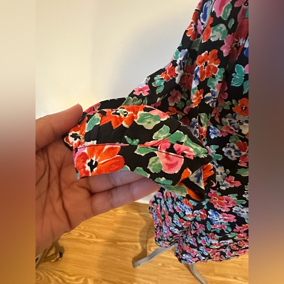 Floral Collared Mini Tea Dress | Nobody's Child | size 12 - Picture 8 of 11